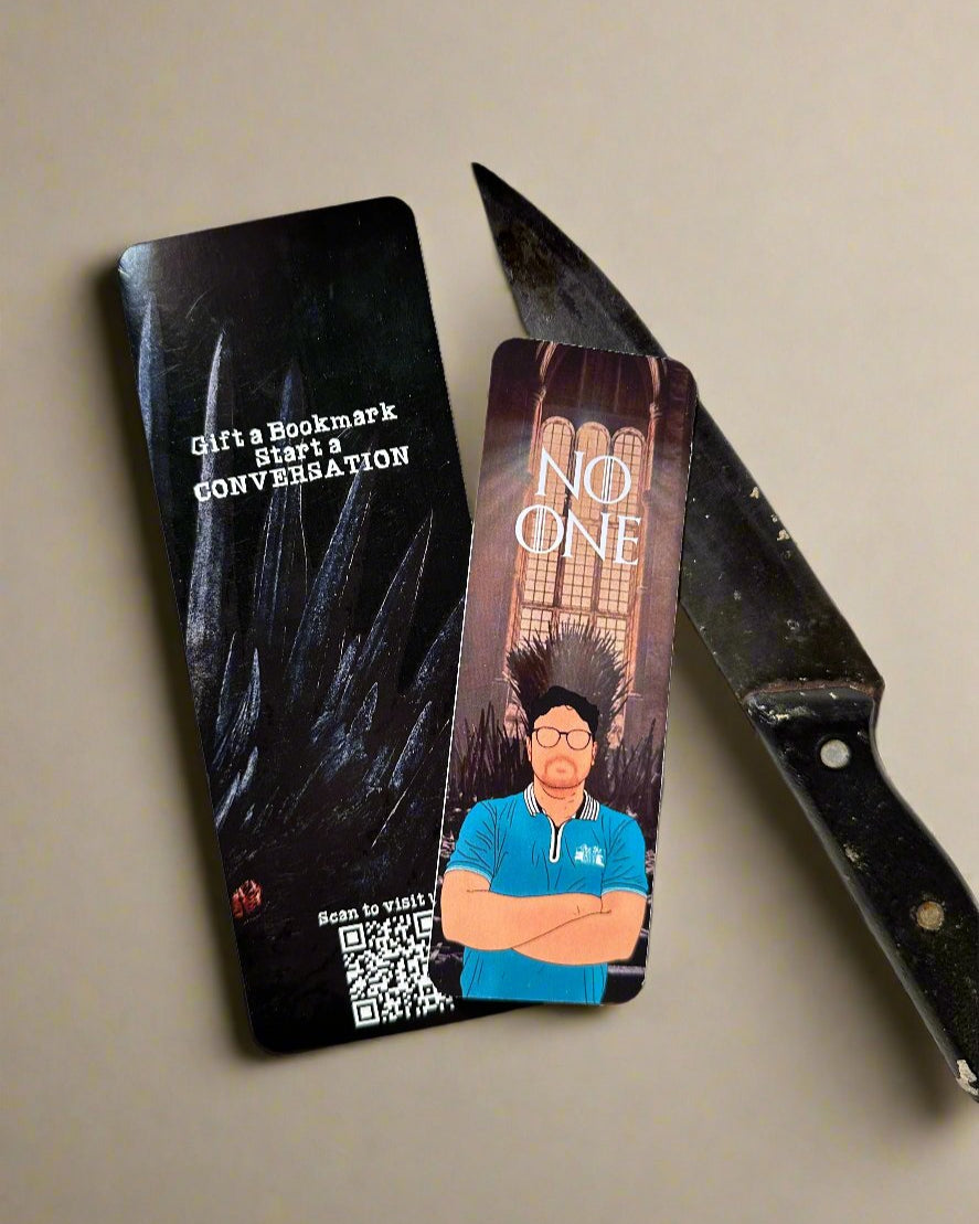 Elegant personalized bookmark crafted from 500 GSM textured paper, featuring vibrant designs like Vintage, Harry Potter, Van Gogh, and more for bibliophiles.