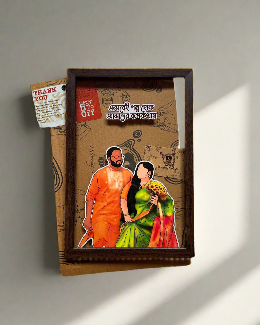 A3 Seamless Frame (14" x 12") with a sophisticated matte finish, perfect for larger spaces like entryways or home offices, to display personalized art.